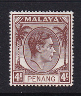 Malaya - Penang: 1949/52   KGVI    SG6    4c    MH - Penang