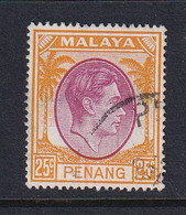 Malaya - Penang: 1949/52   KGVI    SG16    25c    Used - Penang