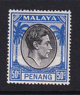 Malaya - Penang: 1949/52   KGVI    SG19    50c    MH - Penang