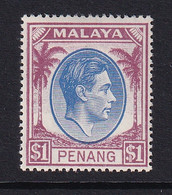 Malaya - Penang: 1949/52   KGVI    SG20    $1    MH - Penang