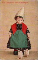 !  Alte Ansichtskarte Braunschweig 1915, Käthe Kruse Puppe, Doll, Propaganda 1.Weltkrieg Wir Lassen Uns Nicht Aushungern - Giochi, Giocattoli