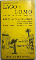 Lago Di Como Carta Automobilistica Di Aa.vv.,  1970,  Studio F.m.b. - Geschichte, Philosophie, Geographie