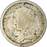 Monnaie, Pays-Bas, Wilhelmina I, 25 Cents, 1917, TB+, Argent, KM:146 - 25 Centavos