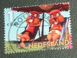 Nederland - NVPH - 3694x - 2018 - Gebruikt - Cancelled - Fabeltjeskrant - Ed En Willem Bever - Used Stamps