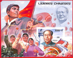 A5239 - GUINEA-BISSAU - Error, 2012, IMPERF, SOUVENIR SHEET: Mao Tse Tung - Mao Tse-Tung