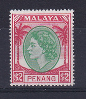 Malaya - Penang: 1954/57   QE II    SG42    $2     MH - Penang