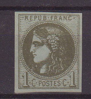 FRANCE : N° 39 * . TB . SIGNE BRUN . 1870 . - 1870 Bordeaux Printing