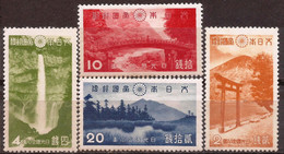 JAPON - Fx. 2918 - Yv. 279/82 - Parque Nacional Nikko - 1938 - * - Unused Stamps