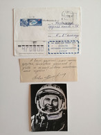 1988..USSR. COVER+PHOTO OF P.POPOVICH(with His Autograph)+LETTER(written In His Hand+autograph)..COSMONAUT №4 IN USSR - Appareils Photo