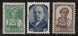 Russie 1937-1941 N° Y&T : 612,613 Et 613A * - Ungebraucht