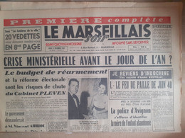 JOURNAL LE MARSEILLAIS SOIR LA GRACE DE PETAIN MARIAGE DE SHIRLEY TEMPLE  21 DECEMBRE 1950 - 1950 - Nu