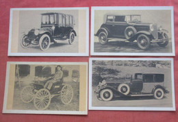 Non Mailable Information Back----- Lot Of 4 Cards  Antique Autos        Ref 5146 - Hot Springs