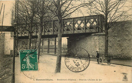 HAUTS DE SEINE  GENNEVILLIERS Boulevard D'epinay Pont Du Chemin De Fer - Gennevilliers