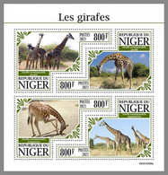 NIGER 2021 MNH Giraffes Giraffen Girafes M/S - OFFICIAL ISSUE - DHQ2137 - Giraffes