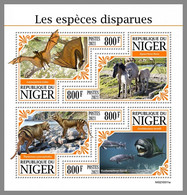 NIGER 2021 MNH Extinct Species Ausgestorbene Tiere Especes Disparues M/S - OFFICIAL ISSUE - DHQ2137 - Vor- U. Frühgeschichte