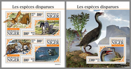 NIGER 2021 MNH Extinct Species Ausgestorbene Tiere Especes Disparues M/S+S/S - OFFICIAL ISSUE - DHQ2137 - Vor- U. Frühgeschichte