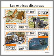 NIGER 2021 MNH Extinct Species Ausgestorbene Tiere Especes Disparues M/S - IMPERFORATED - DHQ2137 - Vor- U. Frühgeschichte