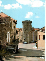 Ste Eulalie De Cernon * Rue Du Village Et La Tour * Automobile Voiture Ancienne CITROËN 2CV - Sonstige & Ohne Zuordnung