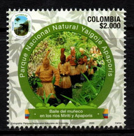 A886E - KOLUMBIEN - 2020- MNH- "BAILE DEL MUÑECO" TRADITIONAL INDIAN DANCE - NATURAL PARKS- VI ISSUE - Colombia