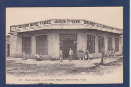 CPA Maroc Taza Ville Bazar Commerce Shop Devanture Magasin écrite - Autres & Non Classés