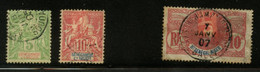 SENEGAL & NIGER - Stanle Gibbons #25, 26, 39. Used. - Usados