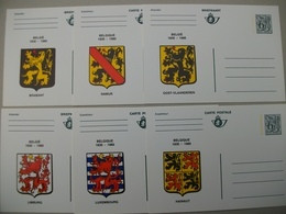 Carte Postale Blasons Provinces Belgique - Lot De 9 - Colecciones Y Lotes