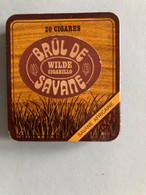 Boîte à Cigares Vide En Métal ‘Brul De Savane ‘ - Sonstige & Ohne Zuordnung