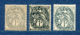 ⭐ France - Variété - YT N° 107 - Couleurs - Pétouilles - Neuf Avec Charnière - 1900 ⭐ - Unused Stamps