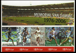 België BL129 ON - Sport - Memorial Van Damme 1976-2006 - Walker - Juantorena - Coe - Ovett - Ongetand - Non Dentelé - Imperforates