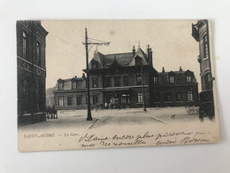 Carte Postale Ancienne (1906) SAINT-ANDRE La Gare - Sonstige Gemeinden