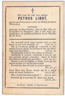 Dp. Libot Petrus Zoon Van Franciscus En Maria Warnots. ° Hendrieken 1853 &dagger; Borgloon 1903  (2 Scan's) - Godsdienst & Esoterisme