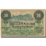 Billet, Autriche, Laxenburg, 50 Heller, Rue, 1920, 1920-07-31, SPL, Mehl:FS 507b - Autriche