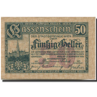 Billet, Autriche, Vienne, 50 Heller, Château 1920-06-30, SPL, Mehl:FS 1183IIAb - Autriche