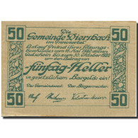 Billet, Autriche, Diersbach, 50 Heller, Village1920-10-30, SPL, Mehl:FS 122a - Autriche