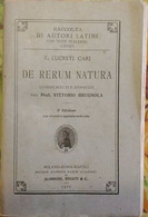 De Rerum Natura  Di T. Lucreti Cari, 1922,  Società Editrice Dante Alighieri - Classiques