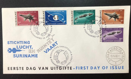 103F, SURINAME, Uncirculated FDC, « SPACE », 1964 - Amérique Du Sud