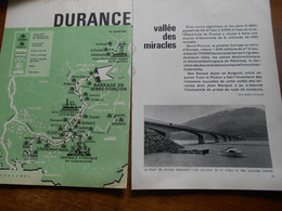 Vallée Durance Barrage Serre Ponçon Centrale Atomique Cadarache Article Sciences Et Vie 1962 - Science