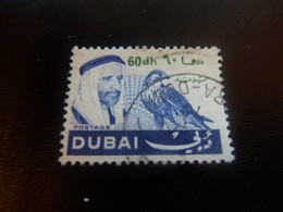 Dubai - Emirat Et Faucon - Val 60 Dh - Bleu Et Gris - Postage - Oblitéré - - Dubai