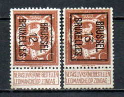 PREO 33 & 41 Op Nr 109 BRUSSEL 12 & 13 BRUXELLES - Positie B - Tipo 1912-14 (Leoni)