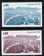 French Southern & Antarctic Territories 1983 Apostles Islands Two Different Imperf Colour Trial Proofs U/M, As SG 170 - Oehna