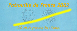 Plaquette Patrouille De France 2003 - Aviation