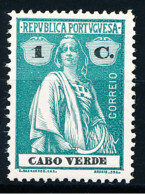 CABO VERDE - 1914 - CERES - 1C. - CHALKY PAPER - MNH - Cap Vert