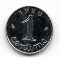 1 Centime 1990 SPL - Other & Unclassified