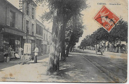 CPA -(94) - CRETEIL - Grande Rue ( Animation  Commerce, Cheval De Charrette) - Creteil