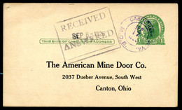 UX27 UPSS S37D Postal Card Cabincreek WV M.O.B. 1926 Cat. $16.00 - 1921-40