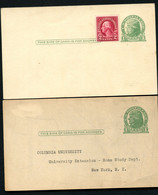 UX27 UPSS S37D 2 Postal Cards COLOR SHADES 1925 Cat. $40.00 - 1921-40