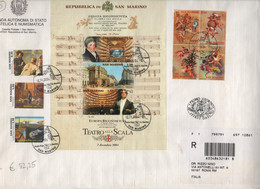 SAN MARINO - 2004 - Natale + Personaggi Della Pittura + BF86 Teatro Alla Scala - FDC - Azienda Autonoma Di Stato - RACCO - FDC