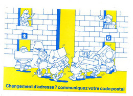 LA POSTE--Carte Changement D'adresse --illustrateur ???--Déménageurs     ....à Saisir - Post & Briefboten