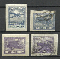 RUSSIA Russland 1922 Michel 191 - 194 */o Transport Hungerhilfe Famine Relief - Autres & Non Classés