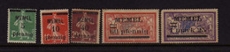 Memel (1920-21) - Timbres De France Surcharge - Neuf* MH - Nuevos